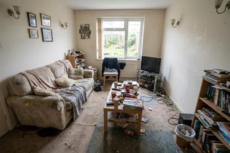Before Living Room Cleaning